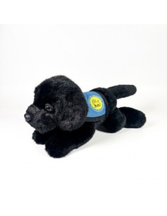 BOCALAN - PELUCHE LABRADOR NEGRO 21CM CON CHALECO