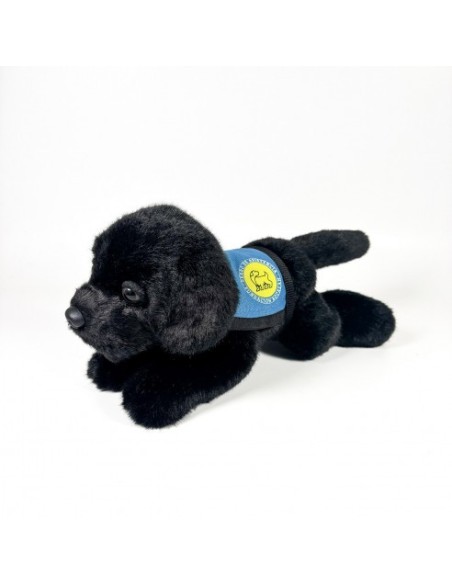 BOCALAN - PELUCHE LABRADOR NEGRO 21CM CON CHALECO