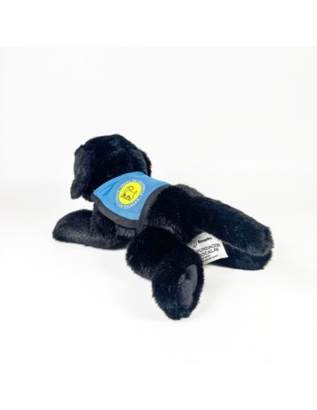 BOCALAN - PELUCHE LABRADOR NEGRO 21CM CON CHALECO