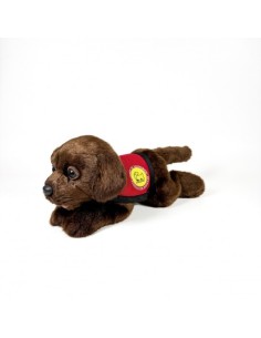 BOCALAN - PELUCHE LABRADOR CHOCOLATE 21CM CON CHALECO