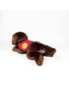 BOCALAN - PELUCHE LABRADOR CHOCOLATE 21CM CON CHALECO 2