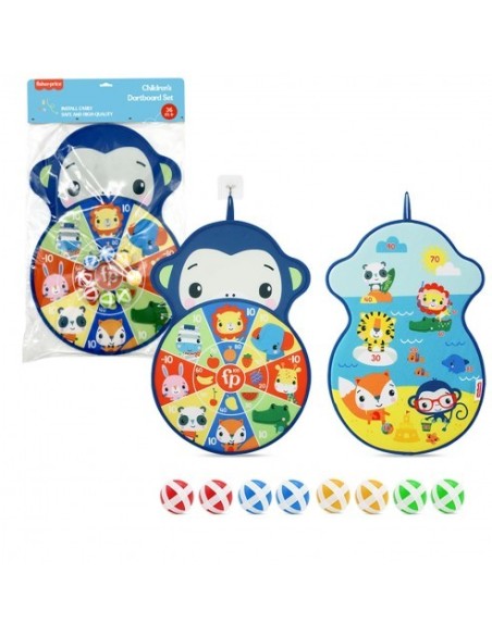DEQUBE - FISHER PRICE: DIANA DE VELCRO REVERSIBLE 8 PELOTAS
