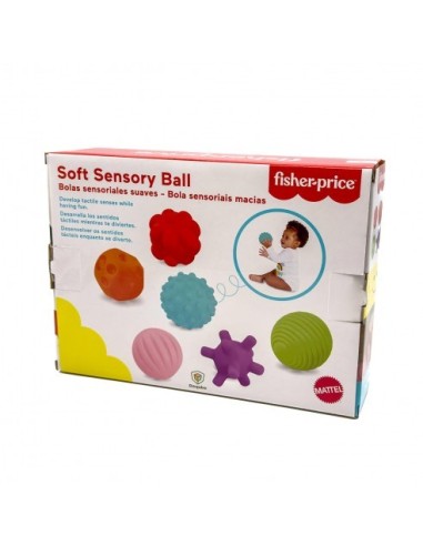 DEQUBE - SET DE 6 PELOTAS SENSORIALES 920D00246 FISHER PRICE