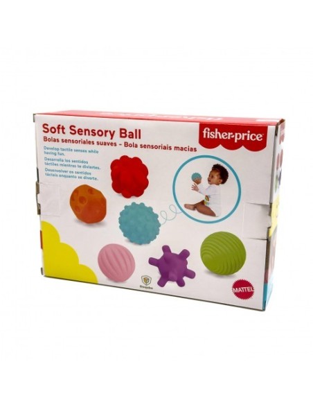 DEQUBE - SET DE 6 PELOTAS SENSORIALES 920D00246 FISHER PRICE