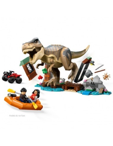 LEGO JURASSIC WORLD  - HUÍDA POR EL RÍO Y CAZA T.REX
