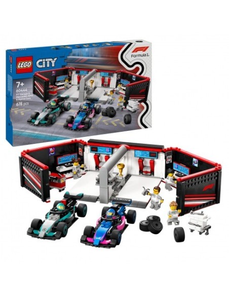 LEGO CITY - GARAJE F1 CON COCHES MERCEDES-AMG Y ALPINE