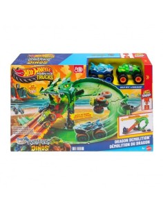 MATTEL - HOT WHEELS MONSTER TRUCKS PISTA DESTRUCCIÓN DEL DRAGÓN