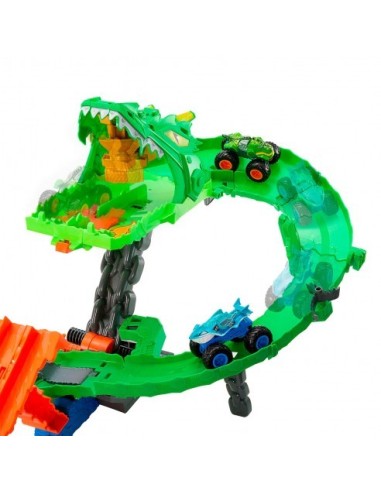 MATTEL - HOT WHEELS MONSTER TRUCKS PISTA DESTRUCCIÓN DEL DRAGÓN