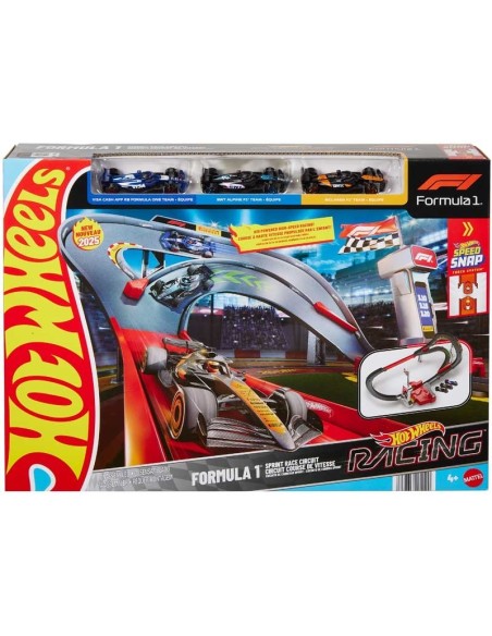 MATTEL - HOT WHEELS PISTA RACING F1 Y 3 COCHES