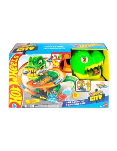 MATTEL - HOT WHEELS PISTA SÚPER ESTACIÓN DE BOMBEROS T-REX