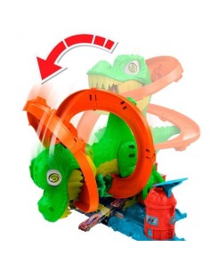 MATTEL - HOT WHEELS PISTA SÚPER ESTACIÓN DE BOMBEROS T-REX 2