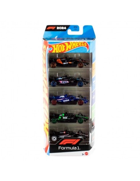 MATTEL -  HOT WHEELS PACK 5 VEHÍCULOS F1