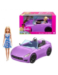MATTEL - MUÑECA BARBIE Y SU DESCAPOTABLE