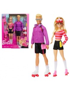 MATTEL - PACK 2 MUÑECOS BARBIE Y KEN PATINADORES