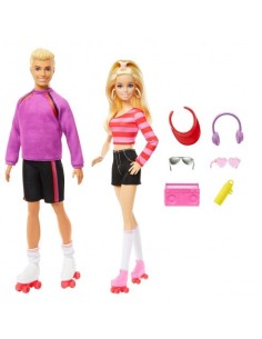 MATTEL - PACK 2 MUÑECOS BARBIE Y KEN PATINADORES 2