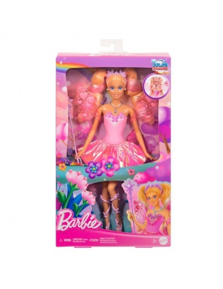 MATTEL - MUÑECA BARBIE COLOR CHANGE HADA ROSA