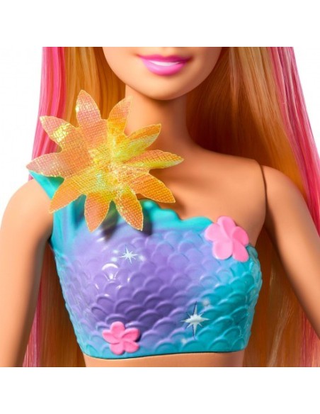 MATTEL - MUÑECA BARBIE SIRENA FLORECE RUBIA
