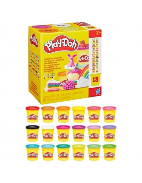 HASBRO - PLAY-DOH PLAY-DOH PACK DE 18 BOTES