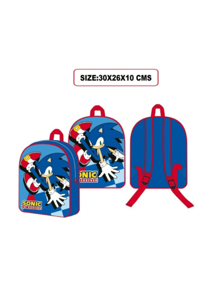 MOCHILA INFANTIL SONIC 30X26X10 CM