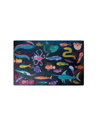 APLI - PUZZLE FLUORESCENTE OCEANO 104 PZS