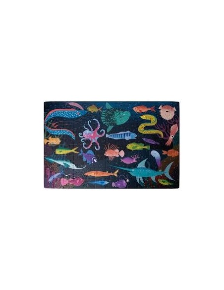 APLI - PUZZLE FLUORESCENTE OCEANO 104 PZS