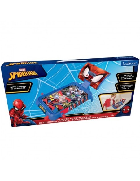 LEXIBOOK - PINBALL ELECTRÓNICO SPIDERMAN