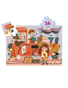 DJECO - PUZZLE SILUETA EL VIAJE DE MIA 36 PZS 2