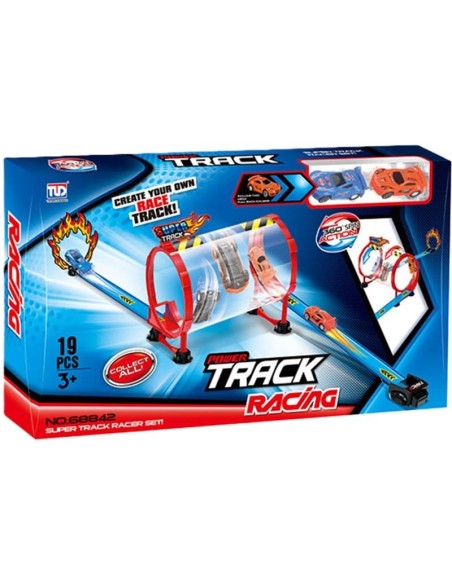 PISTA DE CARRERAS CON SUPER LANZADOR