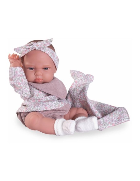 ANTONIO JUAN - MUÑECA TUFI CON BOLITAS CON BABERO 34CM