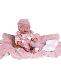 ANTONIO JUAN - MUÑECA RECIEN NACIDA MIA PIPI MANTA 42CM