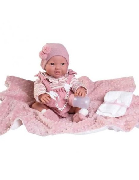 ANTONIO JUAN - MUÑECA RECIEN NACIDA MIA PIPI MANTA 42CM