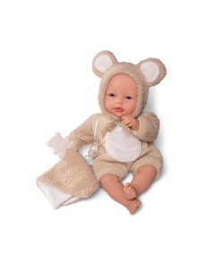 ANTONIO JUAN - MUÑECA BIMBA LLORO DISFRAZ DE OSITO 37CM