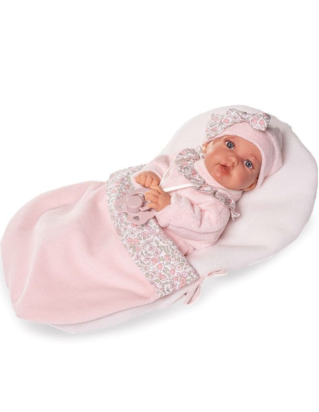 ANTONIO JUAN - MUÑECA PETIT CON SAQUITO DE DORMIR 28CM