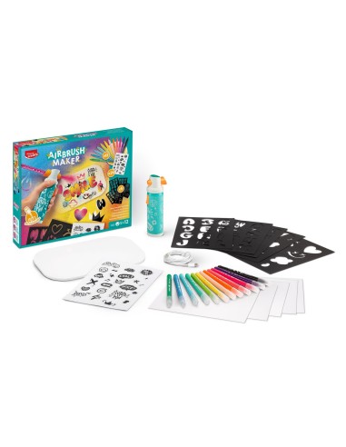 MAPED - KIT DE AEROGRAFO PARA NIÑOS AIRBRUSH MAKER