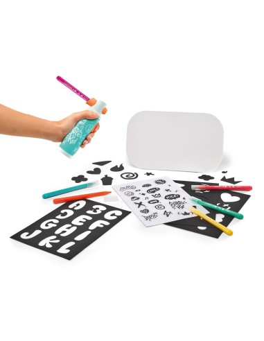 MAPED - KIT DE AEROGRAFO PARA NIÑOS AIRBRUSH MAKER