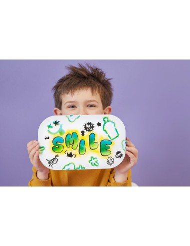 MAPED - KIT DE AEROGRAFO PARA NIÑOS AIRBRUSH MAKER