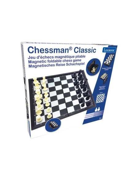 LEXIBOOK - AJEDREZ MAGNÉTICO PLEGABLE(32X2X32) PLEGADO(32X3X16)
