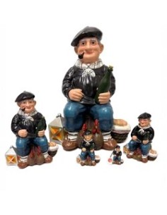 FIGURA DE OLENTZERO, DE RESINA, 21CM