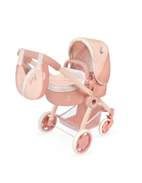 DECUEVAS - COCHE PLEGABLE 3 EN 1 CON BOLSO TULIPE 41X62X74CM