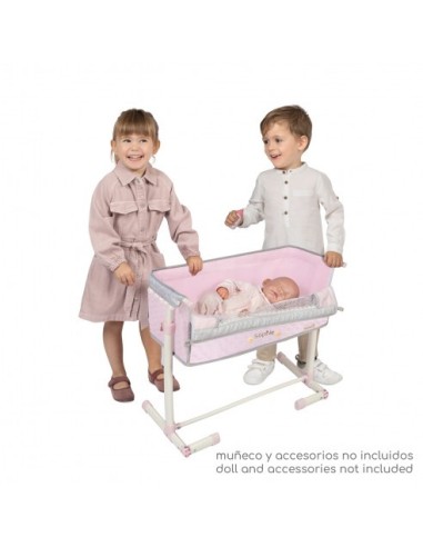DECUEVAS - CUNA REGULABLE DUERME CONMIGO SOPHIE  50 cm de alto (ajustable a 48 o 43 cm de alto), 34X50 cm