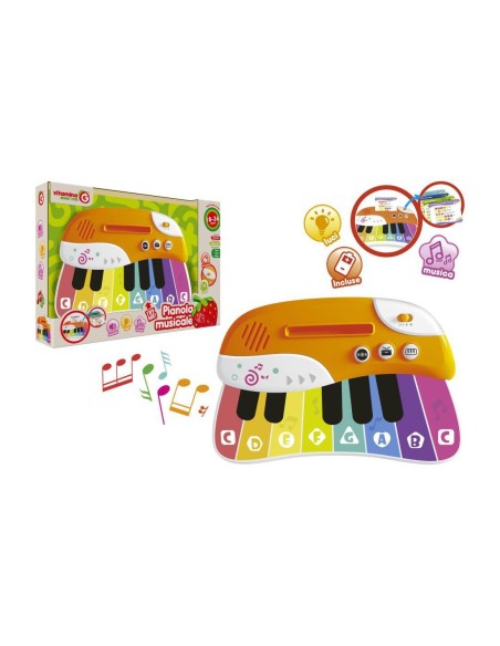 RS TOYS - PIANO MUSICAL CON LUZ Y SONIDOS