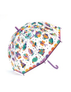 DJECO - PARAGUAS TRANSPARENTE ARCOIRIS