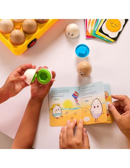 DJECO -JUEGO DE HUEVOS PARA APRENDER Y EMPARENTAR