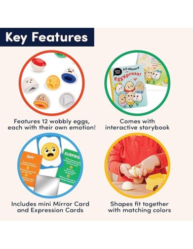 DJECO -JUEGO DE HUEVOS PARA APRENDER Y EMPARENTAR