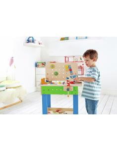 HAPE - BANCO CARPINTERO DE MADERA (55 cm x 80 cm x 28 cm) 2