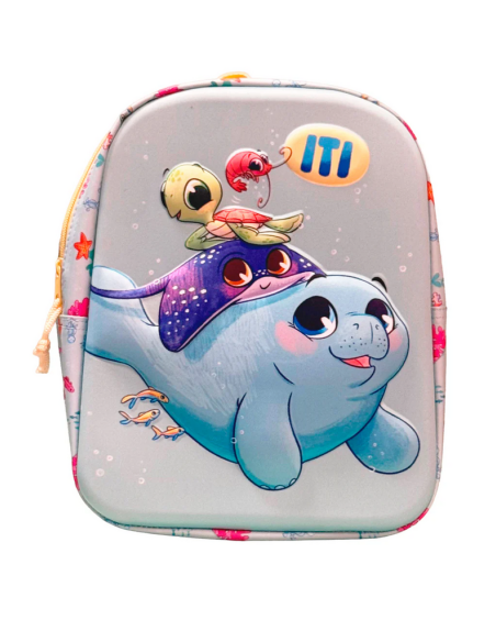 HAPE - MOCHILA INFANTIL ITI  Medidas: 27 cm x 10 cm x 22 cm
