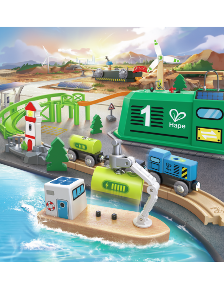 HAPE - SET DE TREN DE ENERGIA ECO EN CUBO