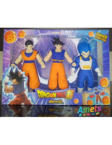BIZAK -PACK 3 MONSTER FLEX DRAGON BALL SURTIDO