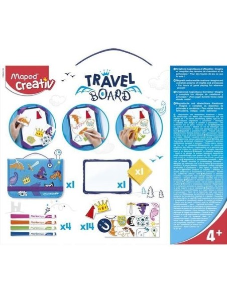 MAPED - PIZARRA DE VIAJE CREACIONES MAGNETICAS BORRABLES