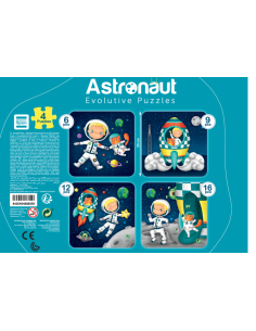 PUZZLE EVOLUTIVO 4 EN 1 ASTRONAUTA 2
